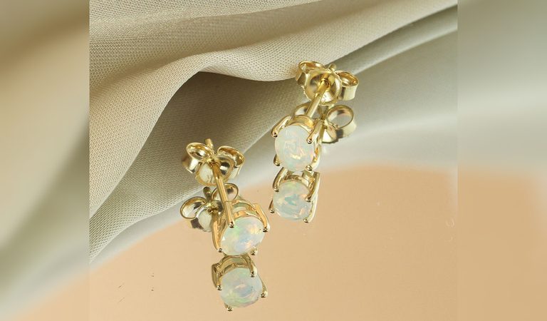 Opal Studs with bgc
